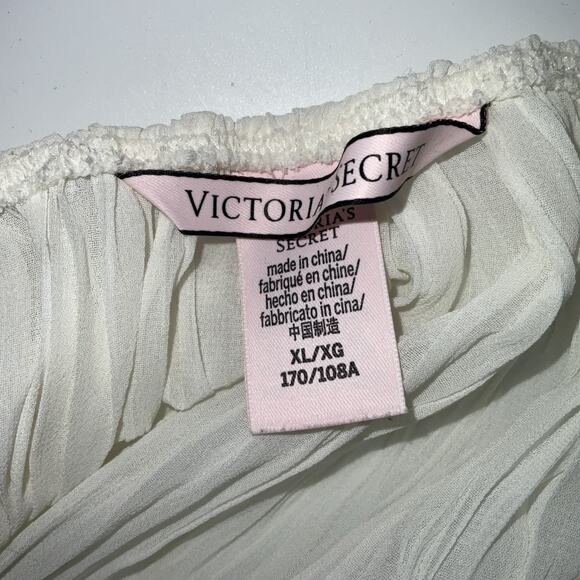 Victoria Secret Lingerie Babydoll Off White Lace Pleated Wireless Bridal XL - Picture 4 of 8